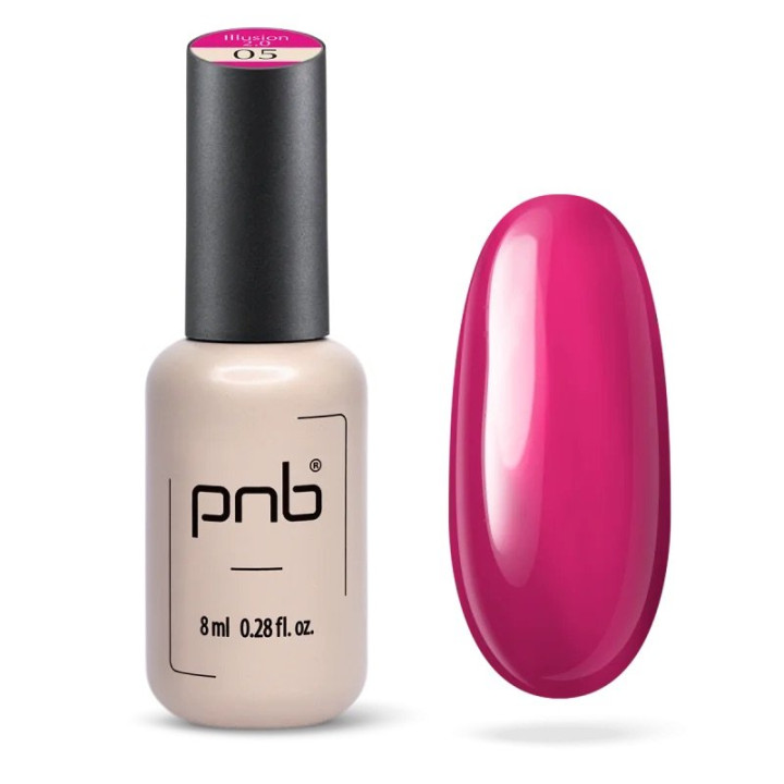 Vernis semi-permanent vitrail PNB Illusion 2.0 Raspberry
