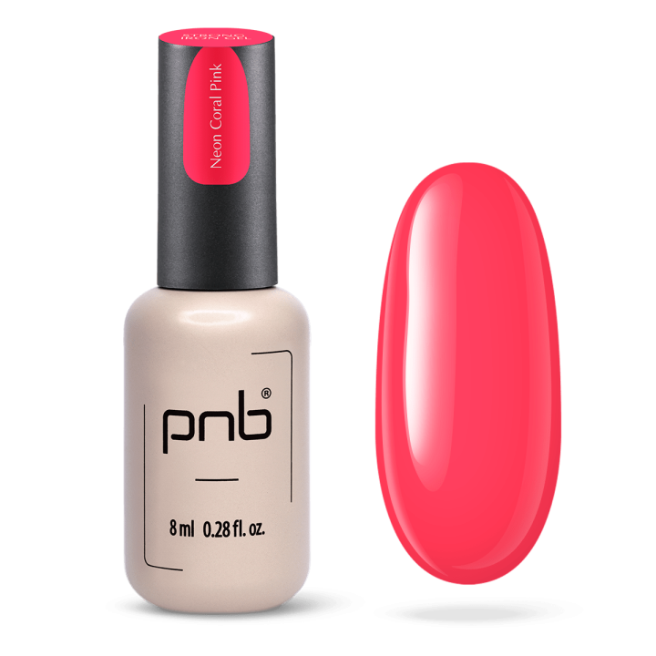 Strong Iron Gel Neon Coral Pink PNB UV LED