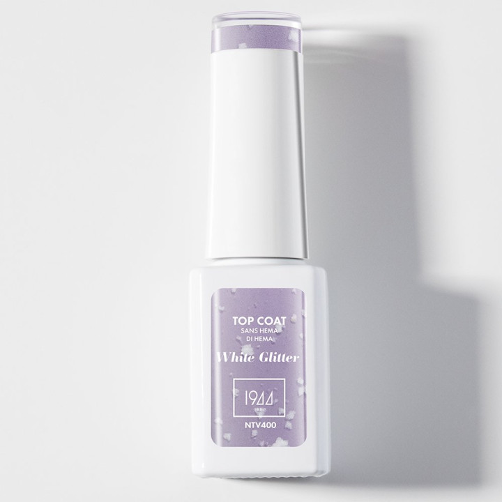 Top Coat White Glitter 1944 - 7ml