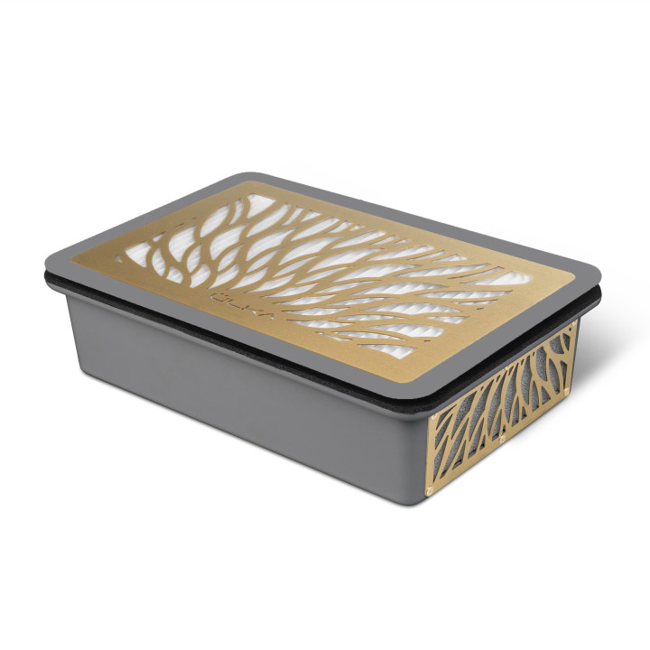Aspirateur encastrable ULKA Tornado –Gris avec grille Gold