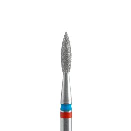Fresa diamantata fiamma appuntita DUO rosso-blu EXPERT 2,1/8mm Staleks
