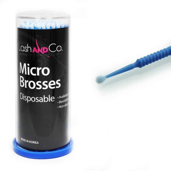 Micro blue disposable brushes x 100