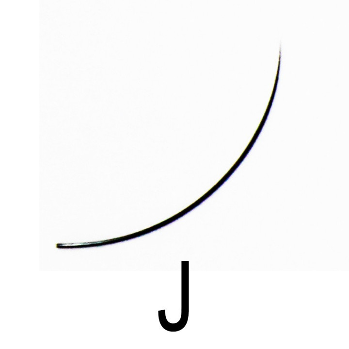 Black lash extensions - Curve J - 0.5g bag