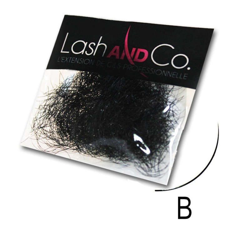 Extensiones de pestañas negras - Curva B - Bolsa de 0.5g
