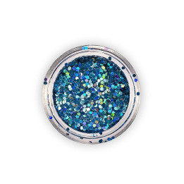 Paillettes bleues