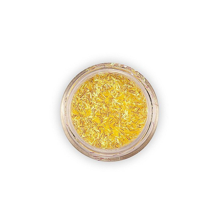 Copos de filamento amarillo