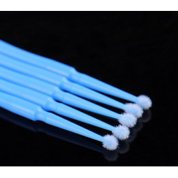 Micro brosses jetables bleues x 100